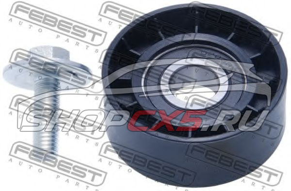 Ролик натяжителя ремня Mazda CX-5 2.0/2.5 (2011-по н.в) Febest без механизма натяжения Mazda CX-5 Shop - авто запчасти, расходные материалы и аксессуары для Mazda CX-5 | shopcx5.ru