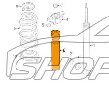 Отбойник+пыльник заднего амортизатора Mazda CX-5 (2017-по н.в.) Mazda CX-5 Shop - авто запчасти, расходные материалы и аксессуары для Mazda CX-5 | shopcx5.ru