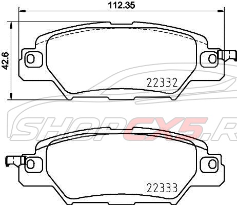 Колодки тормозные задние Mazda СХ-5 Brembo (2015-по н.в.) Mazda CX-5 Shop - авто запчасти, расходные материалы и аксессуары для Mazda CX-5 | shopcx5.ru