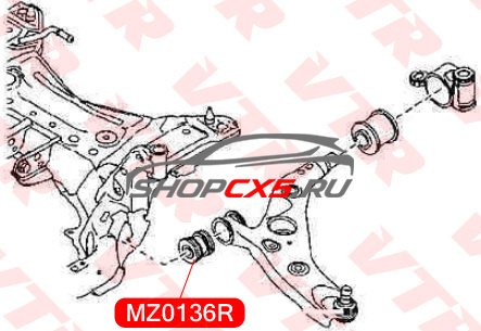 Сайлентблок переднего рычага передний Mazda CX-5 (2011-2017) VTR Mazda CX-5 Shop - авто запчасти, расходные материалы и аксессуары для Mazda CX-5 | shopcx5.ru