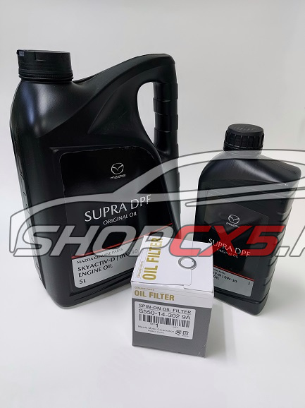 Комплект ТО-7 Mazda CX-5 2.2D (70т.км) с маслом Mazda Original Oil Supra DPF 0W30 Mazda CX-5 Shop - авто запчасти, расходные материалы и аксессуары для Mazda CX-5 | shopcx5.ru