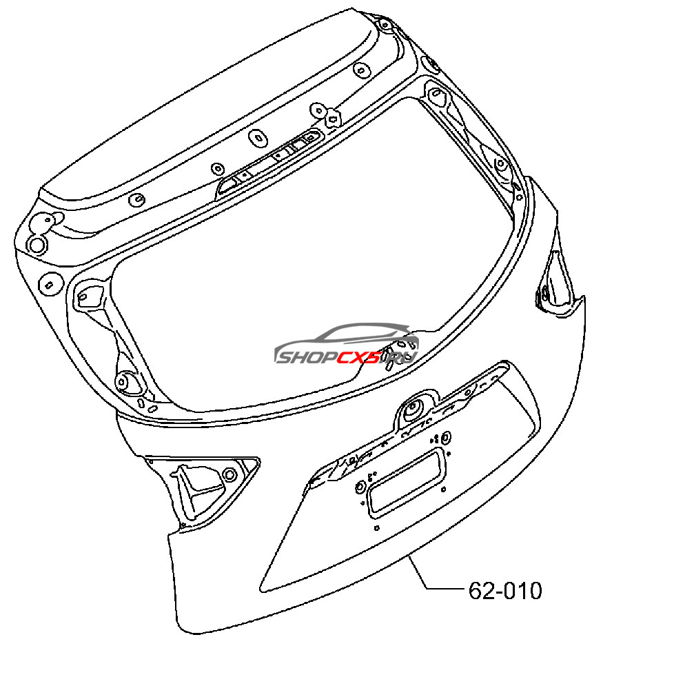 Крышка багажника Mazda CX-5 (2015-2017) купить в интернет магазине Mazda  CX-5 Shop. Авто запчасти, расходные материалы и аксессуары для Mazda CX-5 |  shopcx5.ru