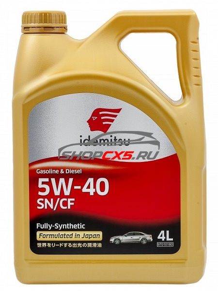 Масло моторное Idemitsu Gasoline 5W-40 (4Л) Mazda CX-5 Shop - авто запчасти, расходные материалы и аксессуары для Mazda CX-5 | shopcx5.ru