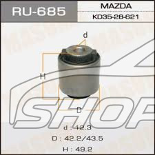 Сайлентблок заднего подпружинного рычага внутренний Mazda CX-5 (2011-по н.в.) Masuma Mazda CX-5 Shop - авто запчасти, расходные материалы и аксессуары для Mazda CX-5 | shopcx5.ru
