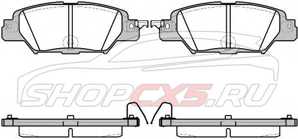 Колодки тормозные задние Mazda СХ-5 Remsa (2015-по н.в.) Mazda CX-5 Shop - авто запчасти, расходные материалы и аксессуары для Mazda CX-5 | shopcx5.ru